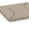 Detailaufnahme der Randausprägung von WARCO-Produkt 6350, Patrón de casetones – Baldosa encajable, Format 30 x 30 x 2 cm, Farbe Vainilla.
