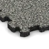 Detailaufnahme der Randausprägung von WARCO-Produkt 3721, Esterilla Fitness Premium 2 cm, Format 30,6 x 30,6 x 2 cm | 0,094 m², Farbe Granito gris.
