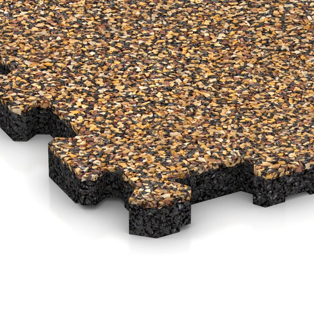 Detailaufnahme der Randausprägung von WARCO-Produkt 3740, Suelo para terraza sin juntas, Format 30,6 x 30,6 x 2 cm | 0,094 m², Farbe Rattan.