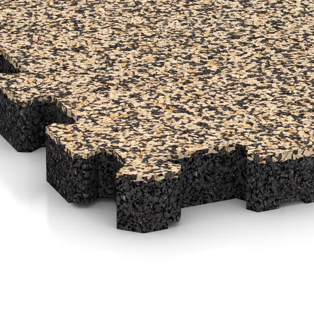 Detailaufnahme der Randausprägung von WARCO-Produkt 6108, Baldosa borde piscina sin juntas, Format 306 x 306 x 30 mm, Farbe Travertino.