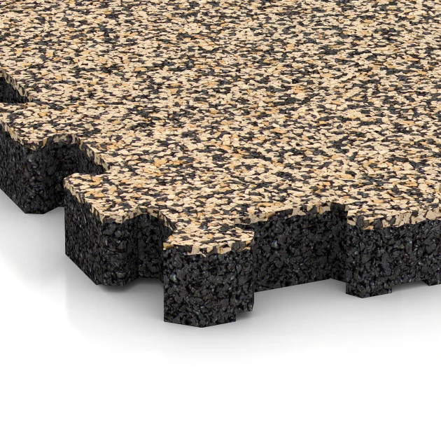 Detailaufnahme der Randausprägung von WARCO-Produkt 6108, Baldosa borde piscina sin juntas, Format 30,6 x 30,6 x 3 cm | 0,094 m², Farbe Travertino.