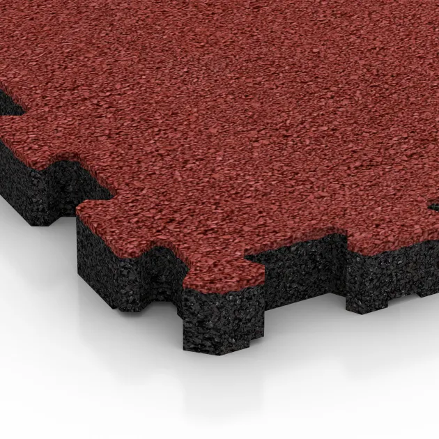 Detailaufnahme der Randausprägung von WARCO-Produkt 5236, Baldosa borde piscina sin juntas, Format 306 x 306 x 30 mm, Farbe Rojo coral.