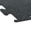 Detailaufnahme der Randausprägung von WARCO-Produkt 3754, Pavimento Fitness Performance Elite, Format , Farbe Azul ligeramente moteado.