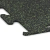Detailaufnahme der Randausprägung von WARCO-Produkt 3755, Fitness Performance Elite Pavimento Deportivo, Format 100 x 100 x 1 cm | 1,00 m², Farbe Verde ligeramente moteado.
