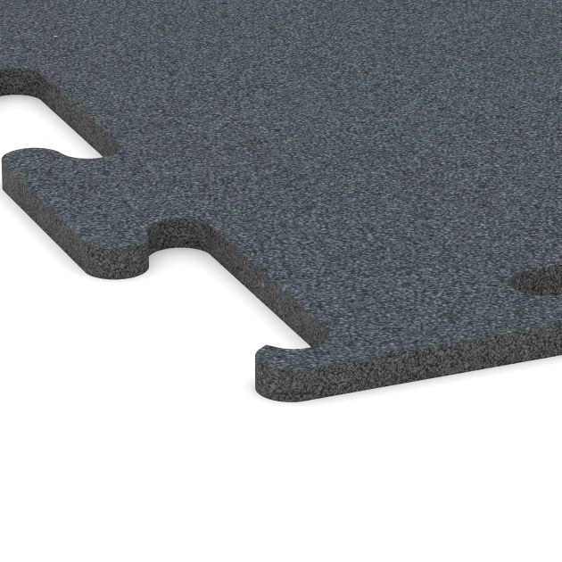 Detailaufnahme der Randausprägung von WARCO-Produkt 6165, Fitness Performance Elite Pavimento Deportivo, Format 50 x 50 x 1,5 cm | 0,25 m², Farbe Verde Helecho.