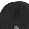Detailaufnahme der Randausprägung von WARCO-Produkt 6085, Bumper Plate, Format 10 kg | ø 45,4 x 5,85 cm, Farbe Antracita.