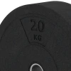 Detailaufnahme der Randausprägung von WARCO-Produkt 6087, Bumper Plate, Format 20 kg | ø 45,4 x 11,38 cm, Farbe Antracita.