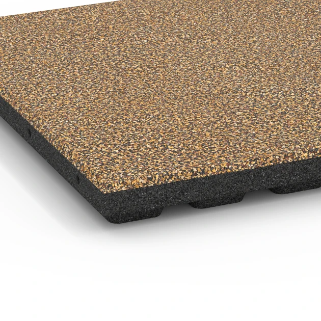 Detailaufnahme der Randausprägung von WARCO-Produkt 6371, Loseta de terraza Classic, Format 50 x 50 x 4 cm, Farbe Rattan.