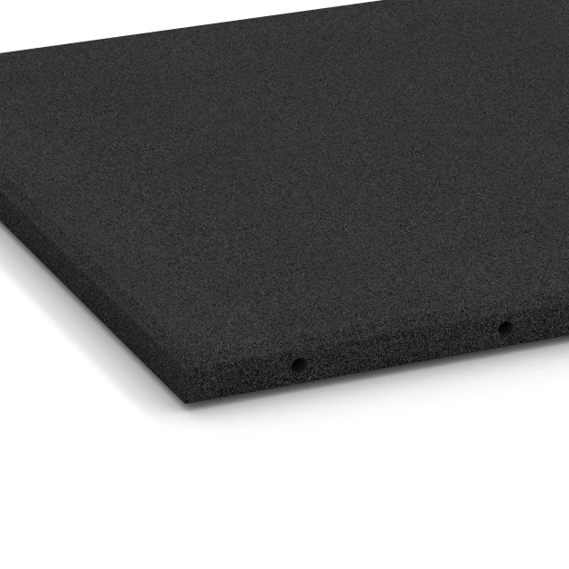 Detailaufnahme der Randausprägung von WARCO-Produkt 6287, Baldosas amortiguadoras, Format 50 x 50 x 3 cm, Farbe Antracita.