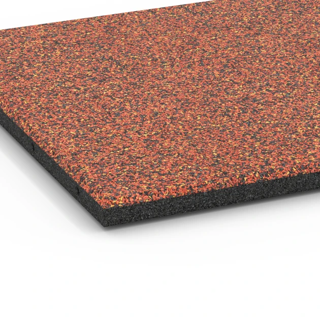 Detailaufnahme der Randausprägung von WARCO-Produkt 6417, Loseta amortiguadora – 90 cm, Format 50 x 50 x 3 cm | 0,25 m², Farbe Etna.