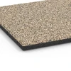 Detailaufnahme der Randausprägung von WARCO-Produkt 6419, Loseta amortiguadora – 90 cm, Format 50 x 50 x 3 cm | 0,25 m², Farbe Travertino.