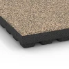 Detailaufnahme der Randausprägung von WARCO-Produkt 6446, Loseta amortiguadora – 210 cm, Format 50 x 50 x 7 cm, Farbe Travertino.