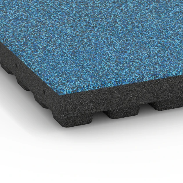 Detailaufnahme der Randausprägung von WARCO-Produkt 6447, Loseta amortiguadora – 210 cm, Format 50 x 50 x 7 cm, Farbe Atlantico.