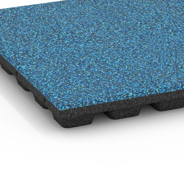 Detailaufnahme der Randausprägung von WARCO-Produkt 6438, Loseta amortiguadora – 160 cm, Format 50 x 50 x 4,8 cm, Farbe Atlantico.