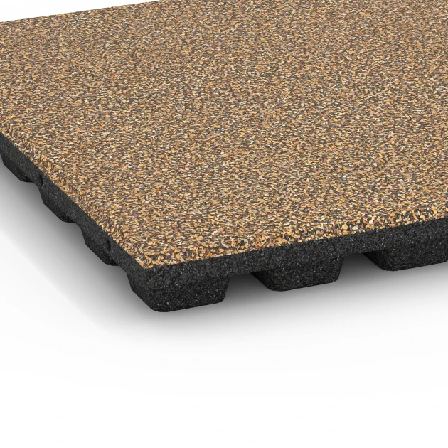 Detailaufnahme der Randausprägung von WARCO-Produkt 6439, Loseta amortiguadora – 160 cm, Format 50 x 50 x 4,8 cm, Farbe Rattan.