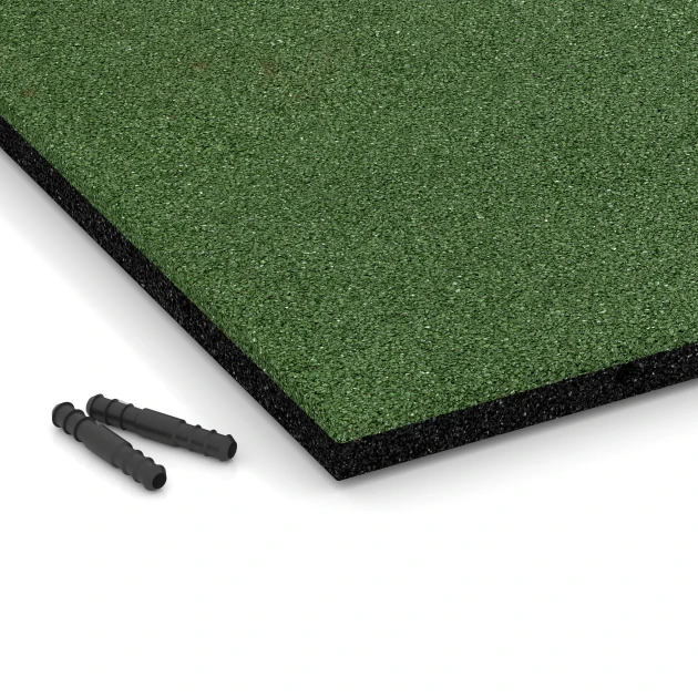 Detailaufnahme der Randausprägung von WARCO-Produkt 6249, Loseta de terraza – 3 cm, Format 50 x 50 x 3 cm, Farbe Verde hierba.
