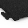 Detailaufnahme der Randausprägung von WARCO-Produkt 6190, Baldosa de suelo fitness Classic, Format 50 x 50 x 3 cm | 0,25 m², Farbe Antracita.