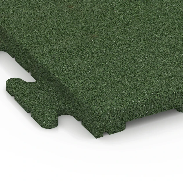 Detailaufnahme der Randausprägung von WARCO-Produkt 7054, Loseta de caucho Linea, Format 50 x 50 x 3 cm | 0,25 m², Farbe Verde hierba.