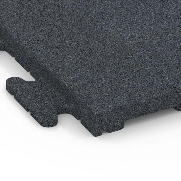 Detailaufnahme der Randausprägung von WARCO-Produkt 7055, Loseta de caucho Linea, Format 50 x 50 x 3 cm | 0,25 m², Farbe Gris pizarra.
