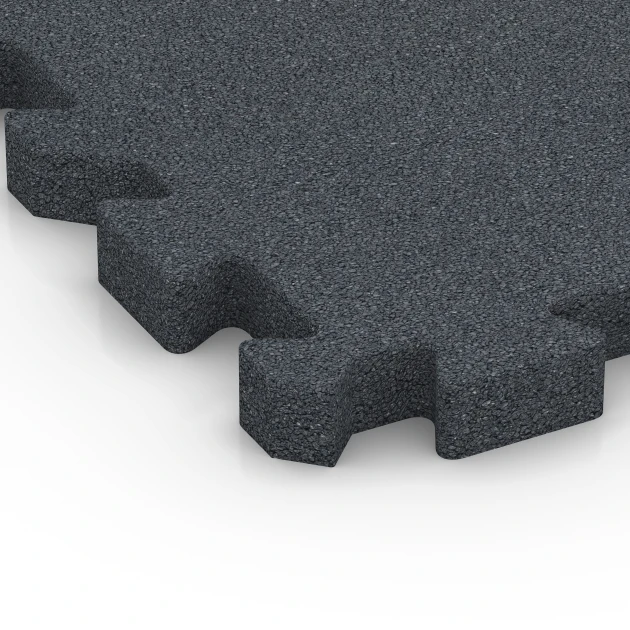 Detailaufnahme der Randausprägung von WARCO-Produkt 6983, Losetas para pistas deportivas, Format 50 x 50 x 4 cm | 0,25 m², Farbe Gris pizarra.