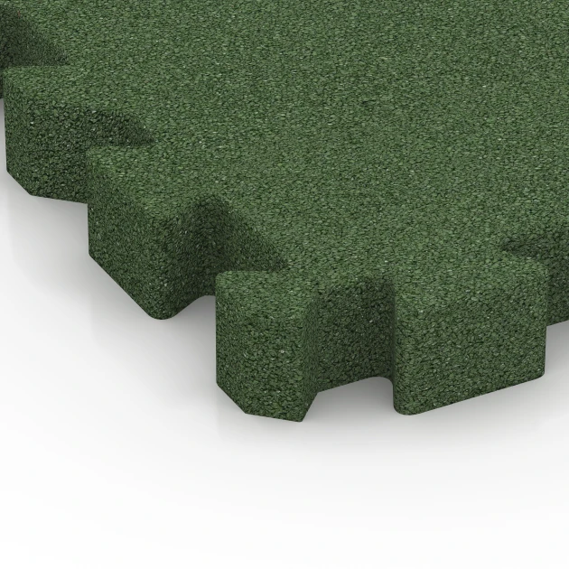 Detailaufnahme der Randausprägung von WARCO-Produkt 6311, Loseta anticaída tipo puzzle, Format 50 x 50 x 6 cm | 0,25 m², Farbe Verde hierba.