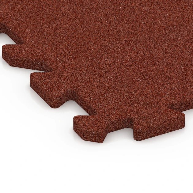 Detailaufnahme der Randausprägung von WARCO-Produkt 6410, Baldosa para balcón, Format 50 x 50 x 2 cm | 0,25 m², Farbe Rojo ladrillo.