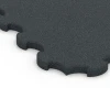 Detailaufnahme der Randausprägung von WARCO-Produkt 6322, Esterilla Protectora Fitness, Format 102,5 x 102,5 x 3 cm | 1,05 m², Farbe Antracita.
