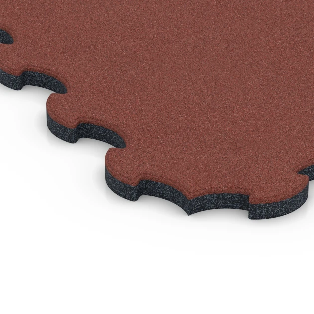 Detailaufnahme der Randausprägung von WARCO-Produkt 6392, , Format 102,5 x 102,5 x 3 cm | 1,05 m², Farbe Rojo ladrillo.