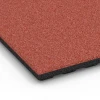Detailaufnahme der Randausprägung von WARCO-Produkt 6384, Loseta de caucho para cuadras Confort, Format 100 x 100 x 4 cm | 1,00 m², Farbe Rojo ladrillo.
