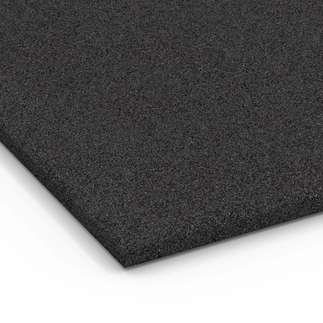Detailaufnahme der Randausprägung von WARCO-Produkt 6379, Loseta de caucho para cuadras, Format 100 x 100 x 3 cm | 1,00 m², Farbe Antracita.