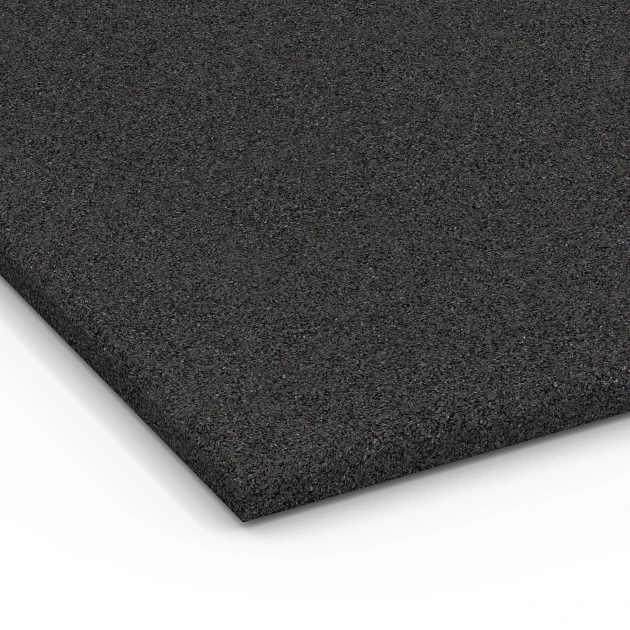 Detailaufnahme der Randausprägung von WARCO-Produkt 6381, Loseta de caucho para cuadras, Format 100 x 50 x 3 cm | 0,50 m², Farbe Antracita.