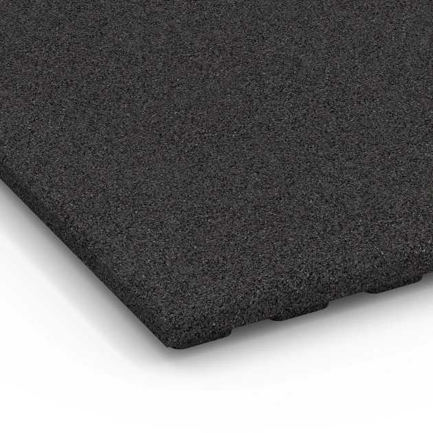 Detailaufnahme der Randausprägung von WARCO-Produkt 6385, Loseta de caucho para cuadras Confort, Format 100 x 50 x 4 cm | 0,50 m², Farbe Antracita.