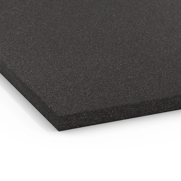 Detailaufnahme der Randausprägung von WARCO-Produkt 6658, Loseta de base Cl. 1, Format 104 x 104 x 2,7 cm, Farbe Antracita.
