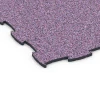 Detailaufnahme der Randausprägung von WARCO-Produkt 6900, Pavimento agility canino indoor, Format 44,6 x 44,6 x 1,8 cm, Farbe Lavanda.