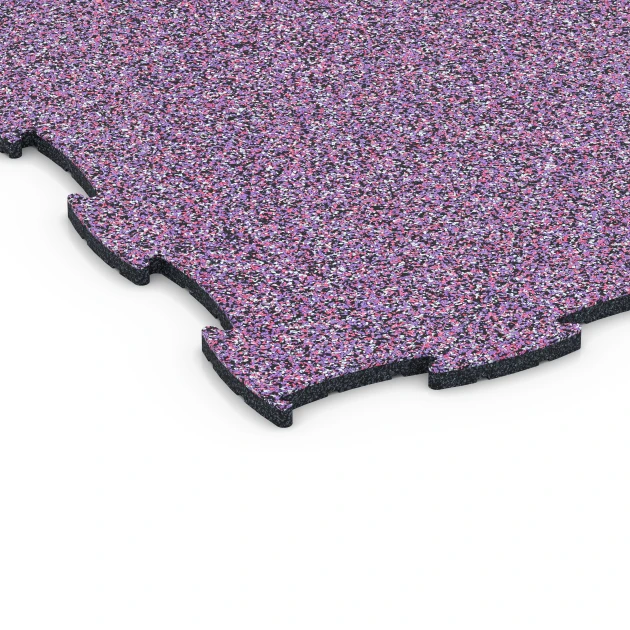 Detailaufnahme der Randausprägung von WARCO-Produkt 6810, Pavimento agility canino, Format 97,1 x 97,1 × 1,8 cm, Farbe Lavanda.