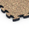 Detailaufnahme der Randausprägung von WARCO-Produkt 6880, Suelo Fitness Max, Format 44,6 x 44,6 × 2,8 cm, Farbe Terracota.