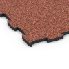 Detailaufnahme der Randausprägung von WARCO-Produkt 6854, Fitness Active suelo, Format 97,1 x 97,1 x 2,8 cm, Farbe Etna.