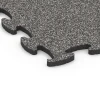 Detailaufnahme der Randausprägung von WARCO-Produkt 6886, Suelo Fitness Max, Format 98 x 98 x 2,8 cm, Farbe Granito gris oscuro.