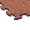Detailaufnahme der Randausprägung von WARCO-Produkt 6890, Suelo Fitness Max, Format 98 x 98 x 2,8 cm, Farbe Etna.