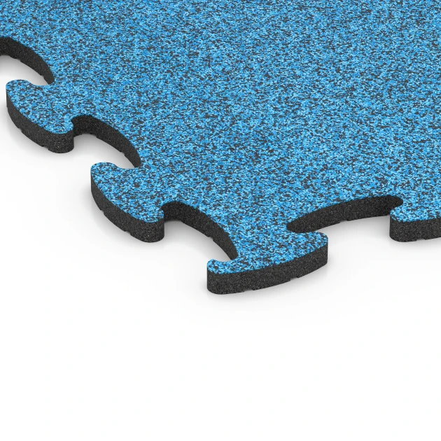 Detailaufnahme der Randausprägung von WARCO-Produkt 6893, Suelo Fitness Max, Format 97,1 x 97,1 x 2,8 cm, Farbe Atlantico.