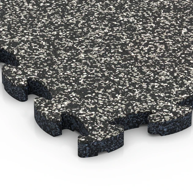 Detailaufnahme der Randausprägung von WARCO-Produkt 6769, Baldosa borde de piscina, Format 28,9 x 28,9 x 1,8 cm, Farbe Granito gris oscuro.