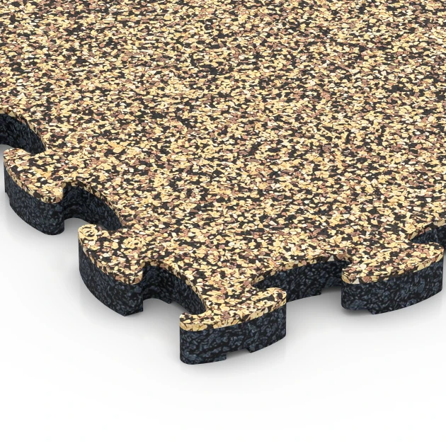 Detailaufnahme der Randausprägung von WARCO-Produkt 6822, Loseta efecto piedra encajable, Format 28,9 x 28,9 x 1,8 cm, Farbe Rattan.