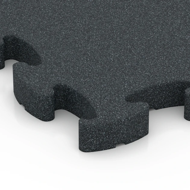 Detailaufnahme der Randausprägung von WARCO-Produkt 6967, Fitness Premium suelo técnico, Format 45,9 x 45,9 x 2,8 cm, Farbe Antracita.