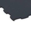Detailaufnahme der Randausprägung von WARCO-Produkt 6968, Fitness Premium suelo técnico, Format 99 x 99 x 1,8 cm, Farbe Antracita.