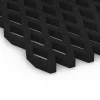 Detailaufnahme der Randausprägung von WARCO-Produkt 7009, Rejilla amortiguadora césped, Format 100 x 100 x 4 cm, Farbe Antracita.