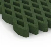Detailaufnahme der Randausprägung von WARCO-Produkt 7014, Rejilla amortiguadora césped, Format 100 × 100 × 8 cm, Farbe Verde hierba.