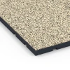 Detailaufnahme der Randausprägung von WARCO-Produkt 7138, Suelo de gimnasio para exterior, Format 60 x 60 x 3 cm | 0,36 m², Farbe Travertino.