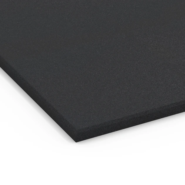 Detailaufnahme der Randausprägung von WARCO-Produkt 7074, Fitness Performance Basic pavimento deportivo, Format 100 x 100 x 2 cm | 1,00 m², Farbe Antracita.