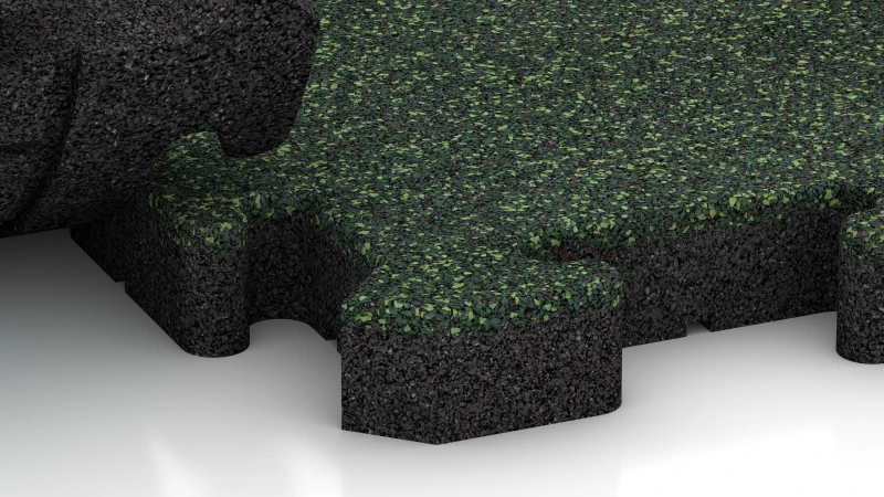 Encaje puzzle con bisel redondeado