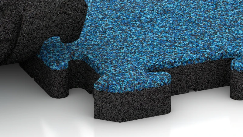 Encaje puzzle con bisel redondeado